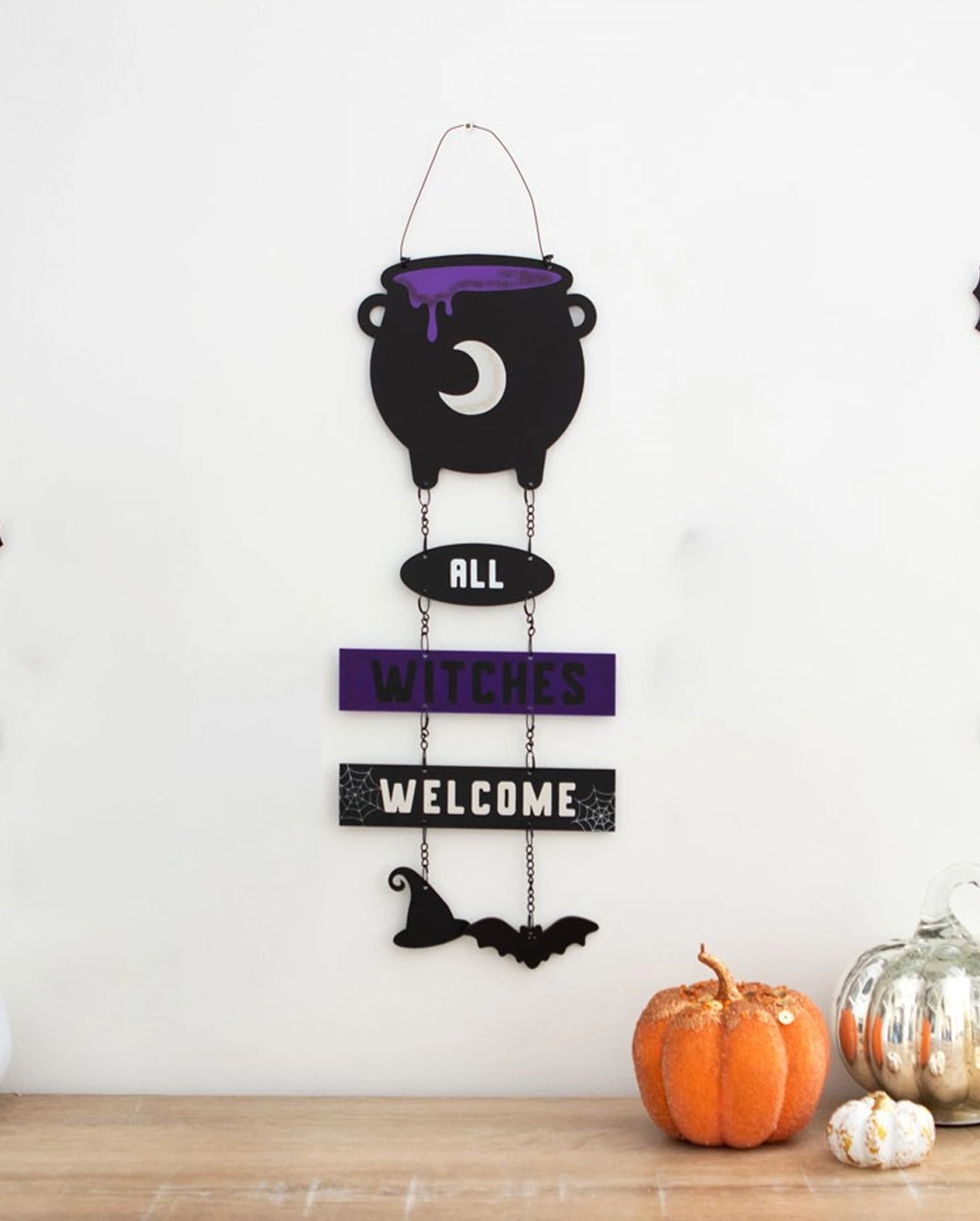 All Witches Welcome Mit Hexenkessel 30cm 3 All Witches Welcome Mit Hexenkessel 30cm – Bild 3