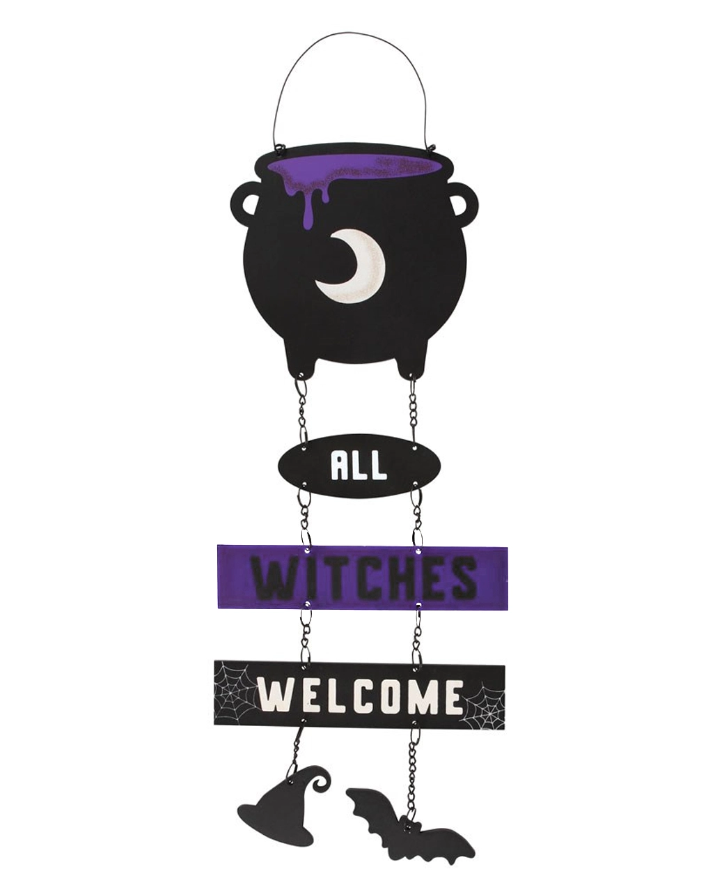 All Witches Welcome Mit Hexenkessel 30cm 1 All Witches Welcome Mit Hexenkessel 30cm