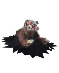 Halloween -Halloween Geschäft attackierender zombie hund animatronic mit licht und sound geisterbahn halloween animatronics lunging zombie dog 39024 2