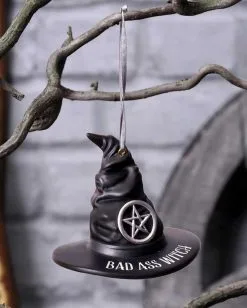 Bad Ass Witch Hängedeko Ornament 9cm 11 Bad Ass Witch Hängedeko Ornament 9cm -Halloween Geschäft bad ass witch haenge ornament bad ass witch hanging ornament hexendeko 53382 06