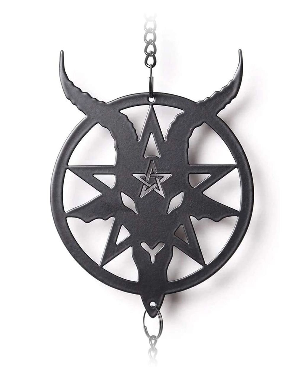 Baphomet Metall Windspiel Hängedeko 2 Baphomet Metall Windspiel Hängedeko – Bild 2