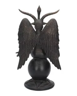 Baphomet Antik Figur Mit Ornamente 9 Baphomet Antik Figur Mit Ornamente -Halloween Geschäft baphomet mit pentagram antik figur bapohmet antique figurine gothic deco 39516 04