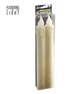 LED Tropfkerzen Set Beige -Halloween Geschäft beige led kerzen als deko led flackering candels halloween deko 38680 03 1