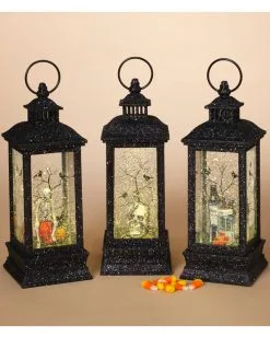 Leuchtende Halloween Wasserkugel Laterne 28cm -Halloween Geschäft beleuchtete halloween wasserkugel laterne 28cm lighted spinning water globe halloween lantern halloween deko 54182 3