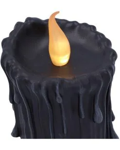 Schwarze Magie LED Kerze 19cm 10 Schwarze Magie LED Kerze 19cm -Halloween Geschäft black magic led kerze black magic led candle halloween deko gothic deko 54011 05