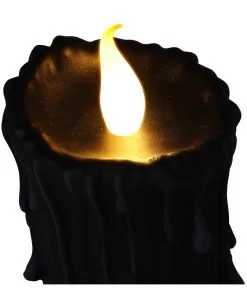 Schwarze Magie LED Kerze 19cm 11 Schwarze Magie LED Kerze 19cm -Halloween Geschäft black magic led kerze black magic led candle halloween deko gothic deko 54011 06