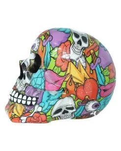 Calypso Pop Art Totenkopf 8 Calypso Pop Art Totenkopf -Halloween Geschäft calypso pop art totenschaedel calypso pop art totenkopf calypso pop art skull 50728 03
