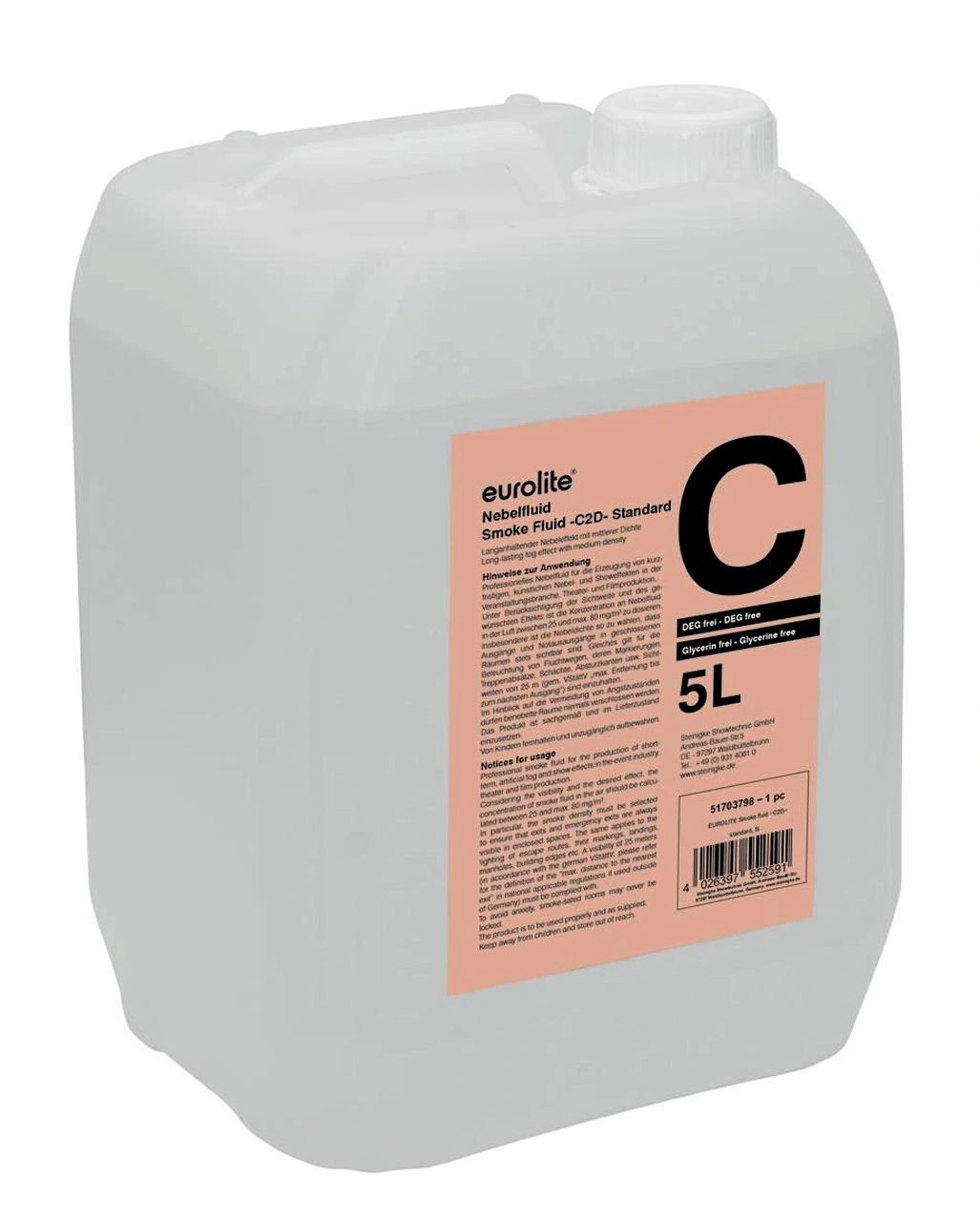 Eurolite Nebelflüssigkeit C 5l-Kanister 1 Eurolite Nebelflüssigkeit C 5l-Kanister