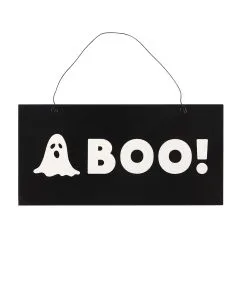 Weißer Geist & BOO Hängeschild