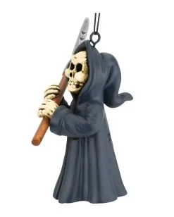 Sensenmann Christbaumkugel 8,9cm 9 Sensenmann Christbaumkugel 8,9cm -Halloween Geschäft grim reaper weihnachtskugel halloween und horror weihnachtsdeko und wohnaccessoires grim reaper hanging ornament 54748 3