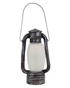 Grubenleuchte Mit Totenkopf & Licht 24cm -Halloween Geschäft grubenlaterne mit totenschaedel und licht 24cm mine lantern with skull and light 52831 03