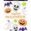 11-tlg. Halloween Glitzer Sticker Set