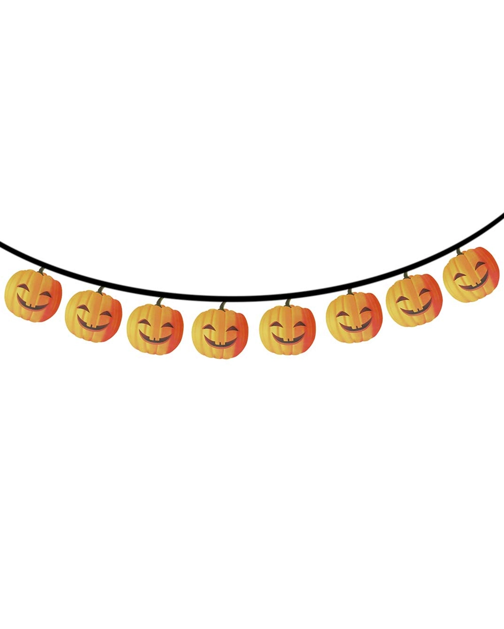 Halloween Girlande Kürbis 3m 1 Halloween Girlande Kürbis 3m