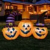 Aufblasbares Leuchtendes Halloween Trio 120 Cm
