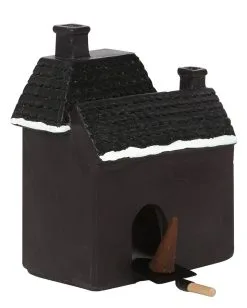 Hounted House Räucherkegel Haus -Halloween Geschäft haunted house raeucherkegel halter haunted house incense cone burner halloween homeware 53588 03
