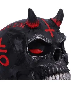 Infernal Teufels Totenschädel 20cm 12 Infernal Teufels Totenschädel 20cm -Halloween Geschäft infernal teufels totenkopf infernal teufels totenschaedel infernal devil skull gothic deko 54566 06