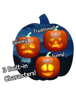 Jabberin Jack Animierter Halloween Kürbis -Halloween Geschäft jabberin jack sprechender halloween kuerbis jabberin jack animated halloween pumpkin halloween deko und halloween animatronics 51656 3