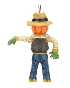 Kürbis Vogelscheuche Christbaumkugel 9,5cm -Halloween Geschäft kuerbis vogelscheuche weihnachtskugel halloween und horror weihnachtsdeko scarecrow ornament 54755 3