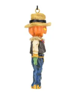Kürbis Vogelscheuche Christbaumkugel 9,5cm -Halloween Geschäft kuerbis vogelscheuche weihnachtskugel halloween und horror weihnachtsdeko scarecrow ornament 54755 4