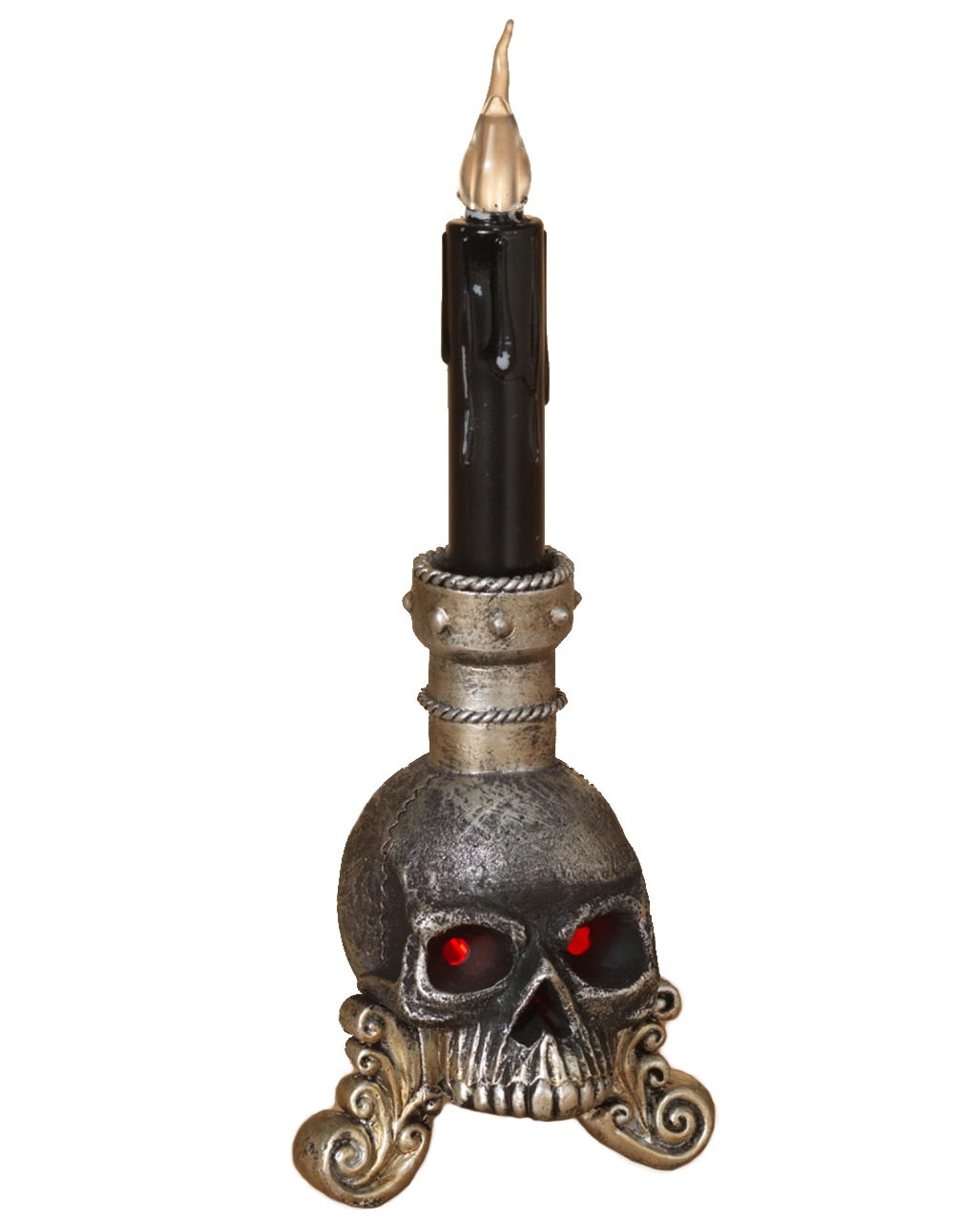Leuchtender Totenschädel Mit Kerze 36cm 1 Leuchtender Totenschädel Mit Kerze 36cm