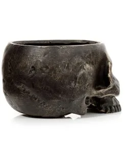 Marmorierter Gothic Totenschädel Pflanzentopf -Halloween Geschäft marmorierter gothic totenkopf pflanzenschale gothic totenschaedel pflanzenschale gothic skull plant pot 54615 05