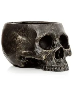 Marmorierter Gothic Totenschädel Pflanzentopf -Halloween Geschäft marmorierter gothic totenkopf pflanzenschale gothic totenschaedel pflanzenschale gothic skull plant pot 54615 06