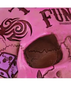 Pinke Tattoo Fund Totenschädel Spardose -Halloween Geschäft pinke tattoo fund totenkopf spardose pinke tattoo fund money box totenschaedel geschenkartikel 54552 05