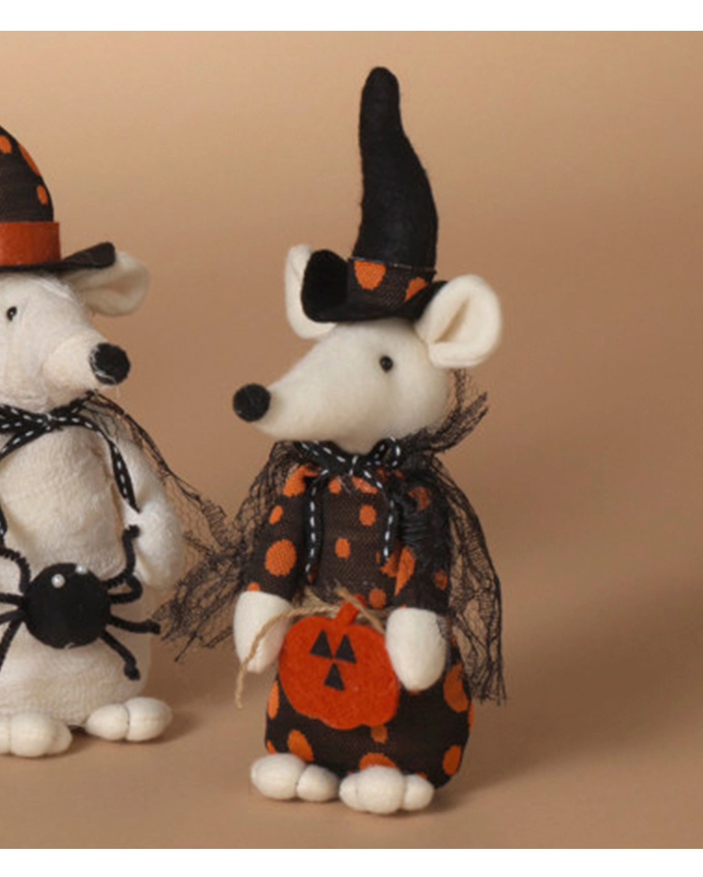 Halloween Plüsch Maus Mit Kürbis 23cm 2 Halloween Plüsch Maus Mit Kürbis 23cm – Bild 2