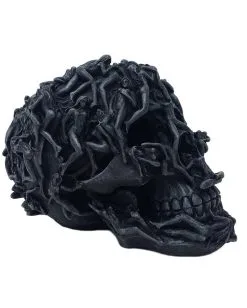 Relief Totenschädel Mit Frauen -Halloween Geschäft relief totenkop mit frauen relief totenschaedel mit frauen totenkoepfe online kaufen black skull with woman 37024 03