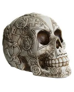 Totenkopf Mit Rosendesign
