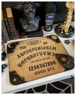Vintage Ouija Hexenbrett Mit Zeiger -Halloween Geschäft vintage ouija hexenbrett mit planchette vintage style ouija borad wicca und halloween merchandise und geschenkartikel 50790 3 1
