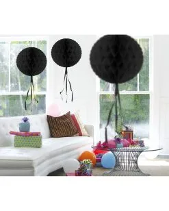 Schwarzer Wabenball 30cm