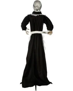 Zombie Dienstmagd Mit Licht & Sound 155cm -Halloween Geschäft zombie dienstmaedchen mit licht und sound 155cm zombie maid with light and sound halloween animatronics 53364 3
